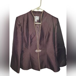 GMI Brown Gold Sophisticated Show Elegant Glam Retro Chic Church Size 12